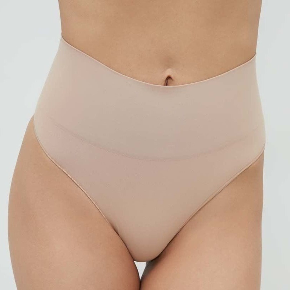 Spanx Women Shaping Thong Beige 3X Ecocare Seamless High Waist Underwear NWT